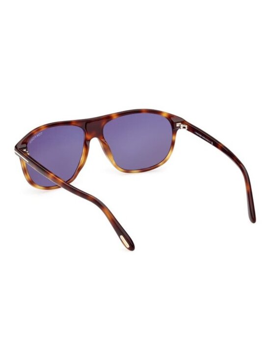 NWT Tom Ford Prescott 60mm Square Sunglasses Shiny Blonde Havana Blue - Unisex main image 6